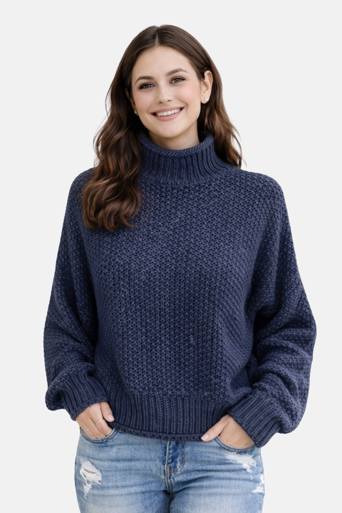Olivia | Pullover mit hohem Kragen
