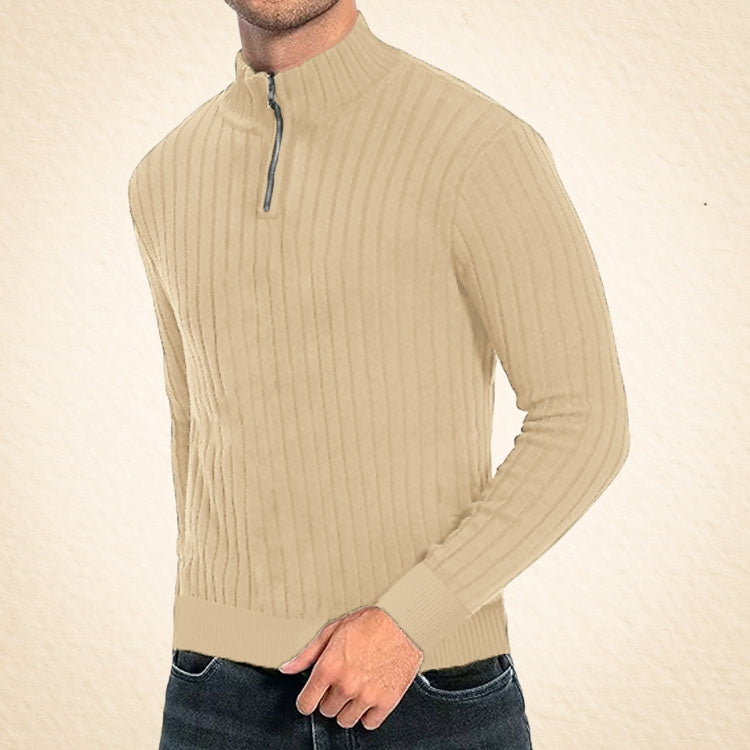 Zacheo – Lässiger Rollkragenpullover Mit Reißverschluss