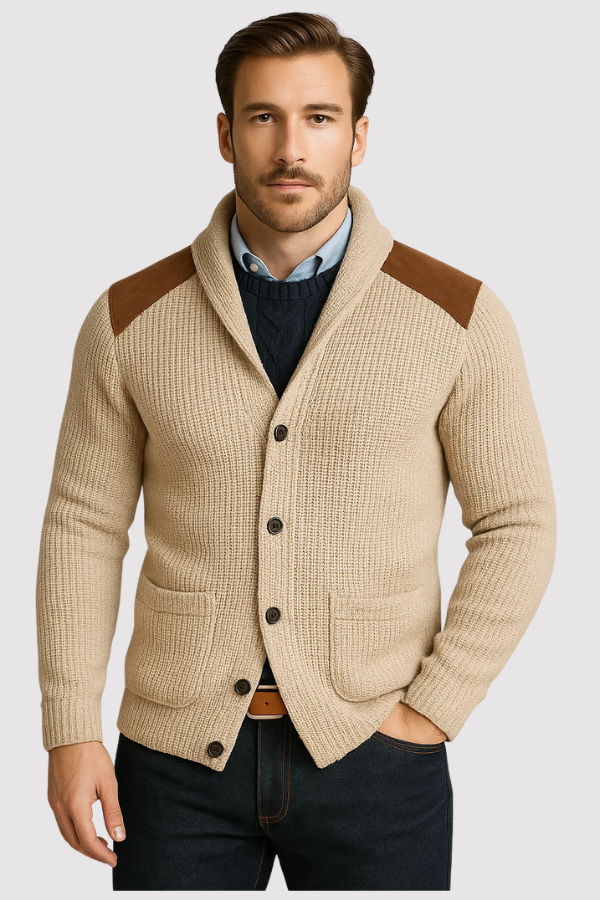 Kausch | Gestrickte Strickjacke Mit Knöpfen