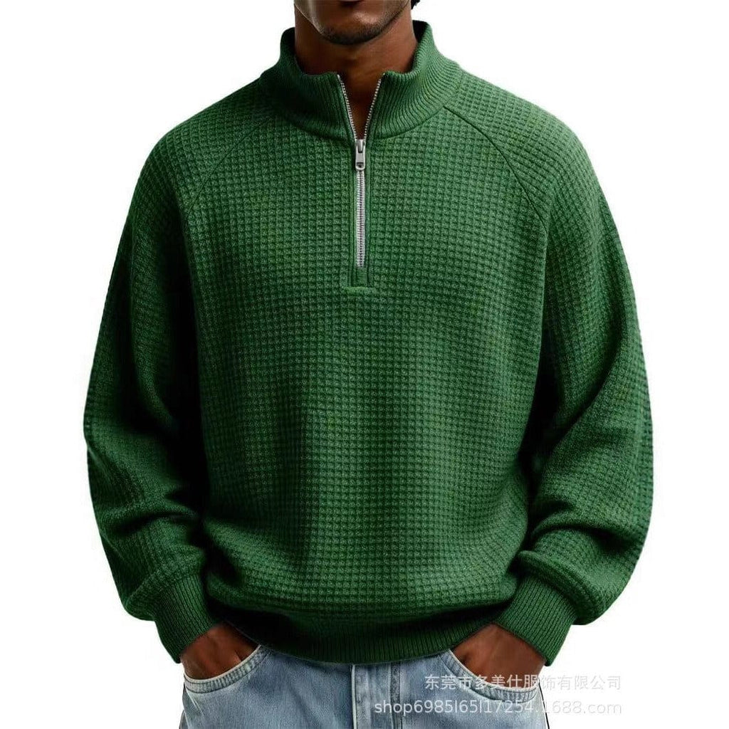 André | Ferran Waffle Quarter-Zip Pullover