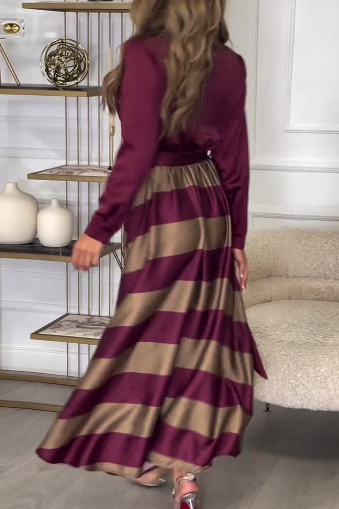 Kenda | Elegantes Streifenkleid