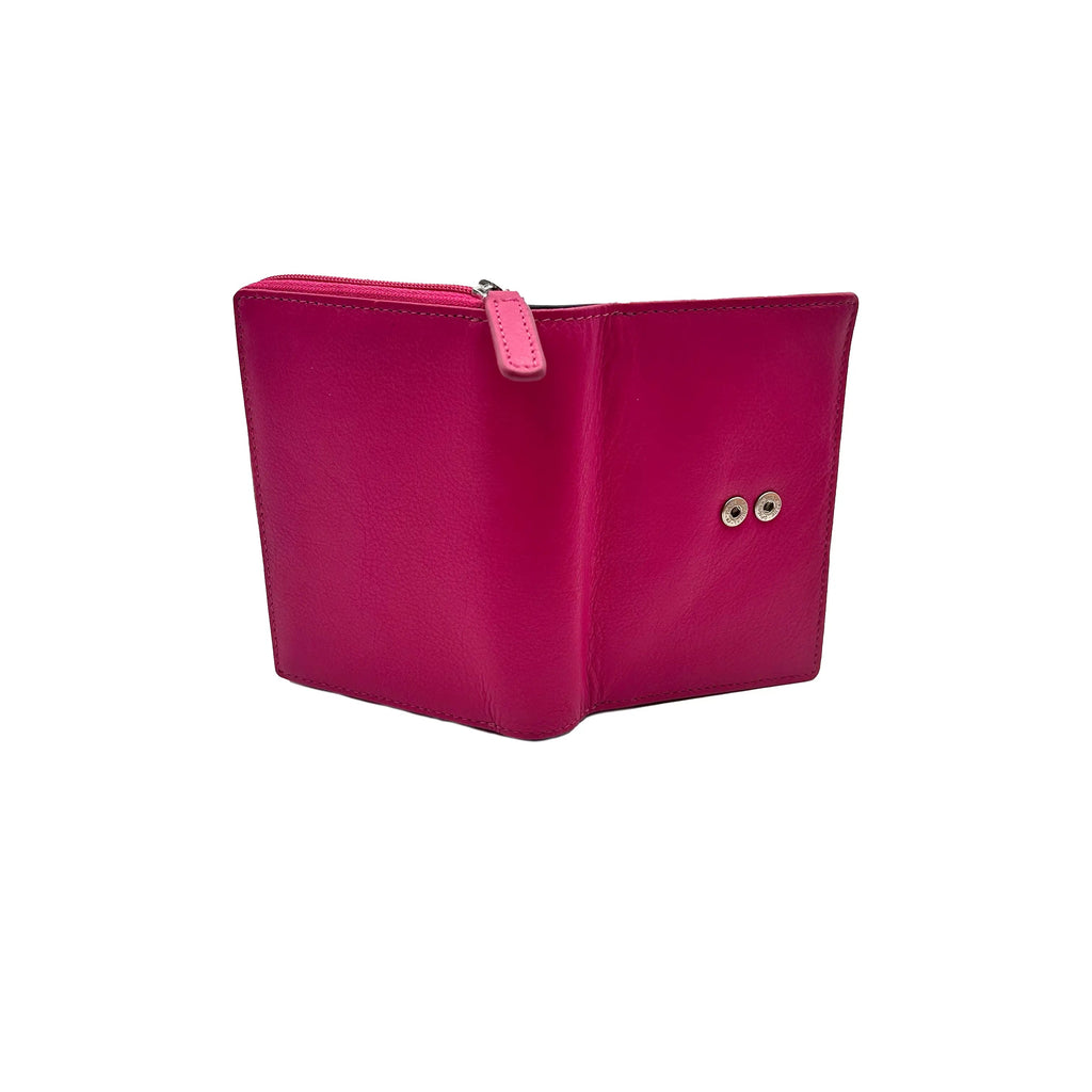 8840 Damenbörse Fuchsia/Blau