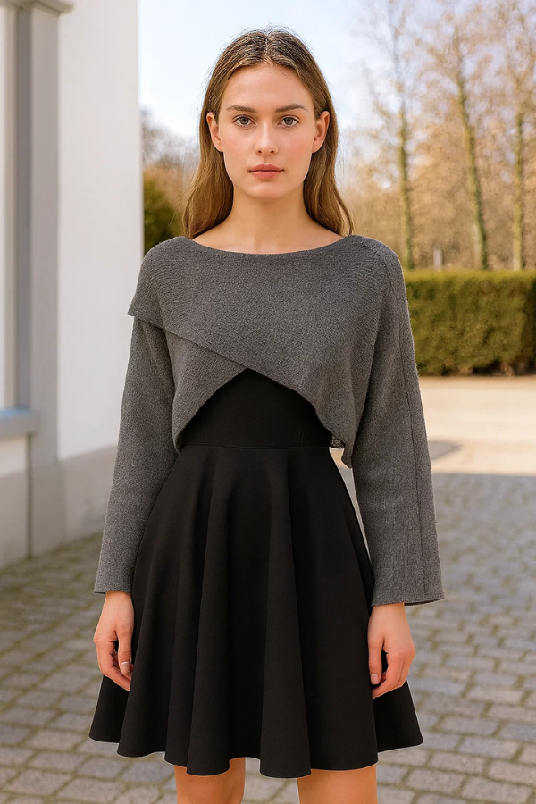 Alessia | Elegantes Strickkleid-Set