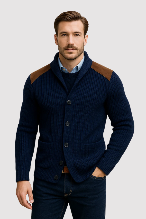 Kausch | Gestrickte Strickjacke Mit Knöpfen