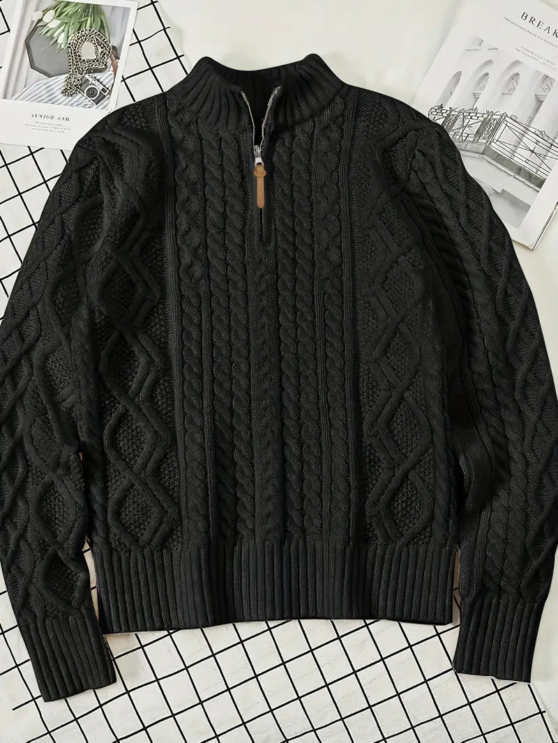 Rabada | Strickpullover Mit Halbem Reißverschluss Und Stehkragen