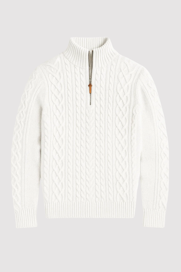 Rabada | Strickpullover Mit Halbem Reißverschluss Und Stehkragen