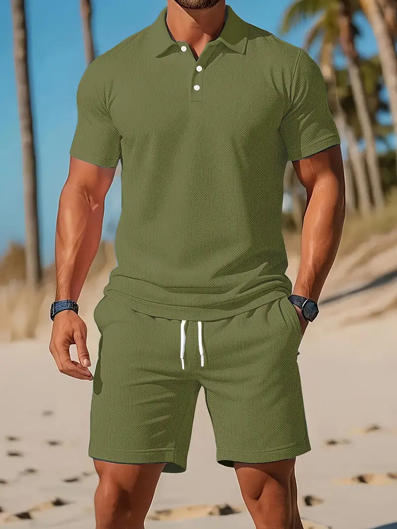 Kelvin Lässiges Zweiteiliges Sportset