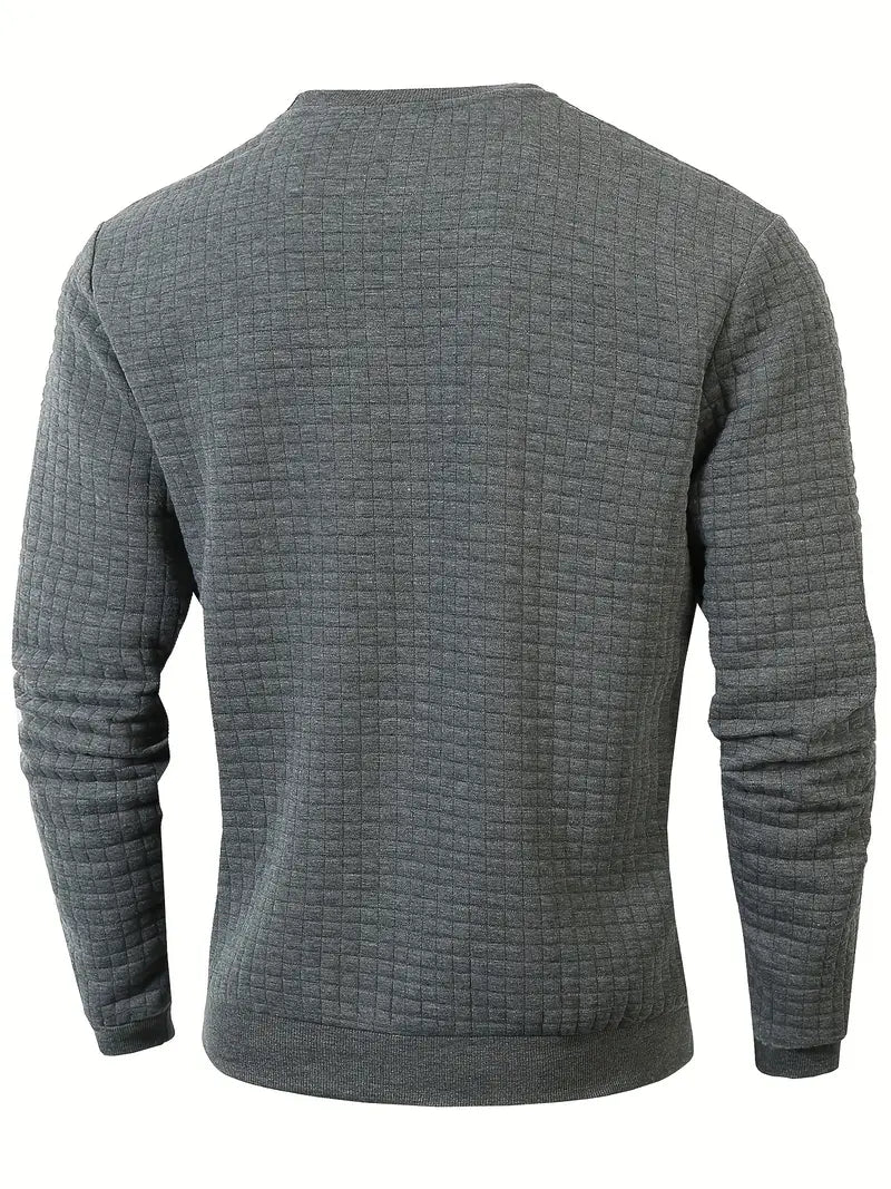 Andreas Herren Pullover – Boho Karo, Langarm, Gemütlich