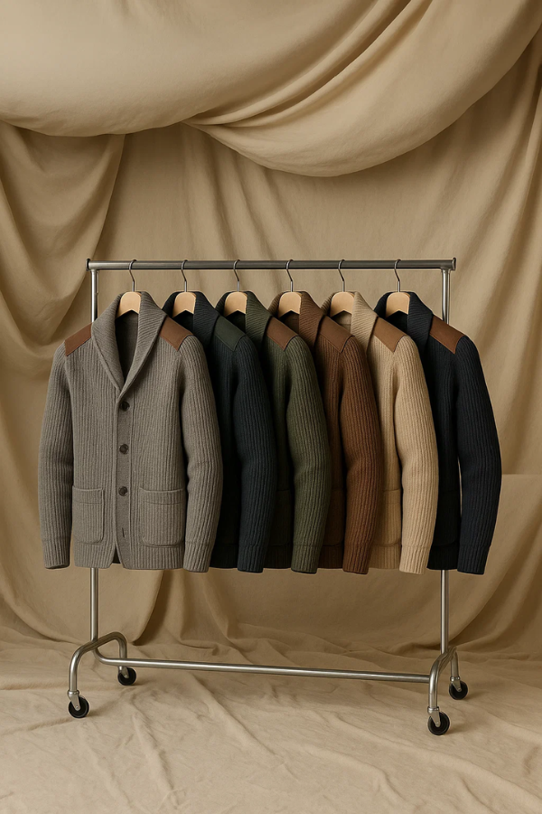 Kausch | Gestrickte Strickjacke Mit Knöpfen