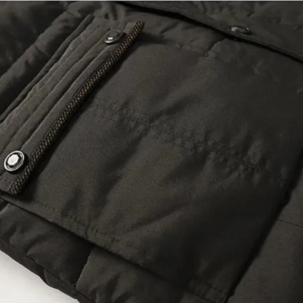 Elegante Gepolsterte Fleece Winterjacke