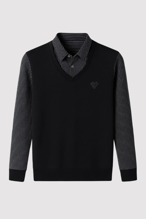 Leroy - Lässiger Pullover mit langen Ärmeln aus Strick