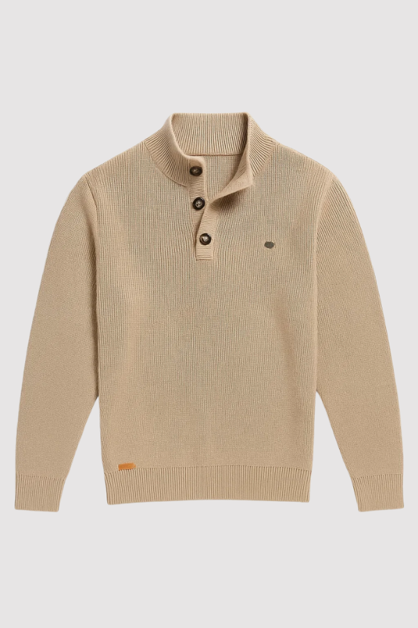 BOSSHARD | Herrenpullover mit Knopfdesign