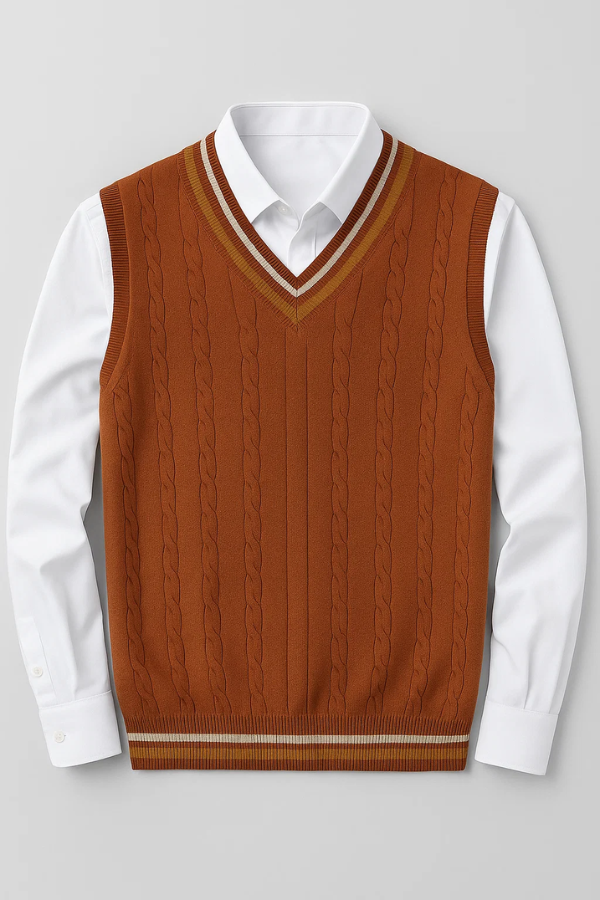 Duane | Ärmelloser Strickpullover