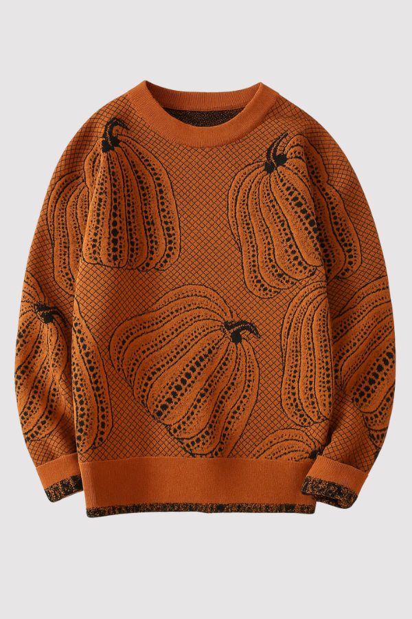 Rinaldo – Lässiger Strickpullover In Kürbisoptik