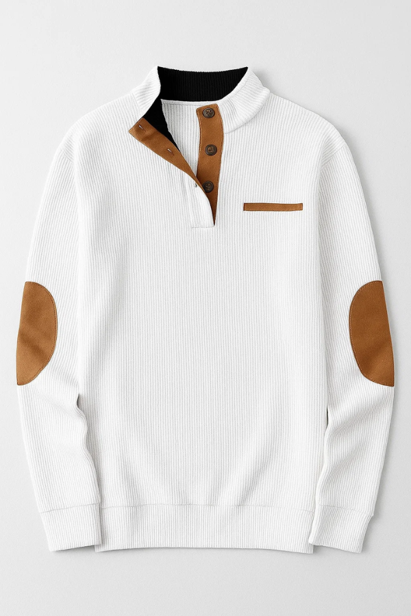 Malcolm - Langärmeliger Strickpullover