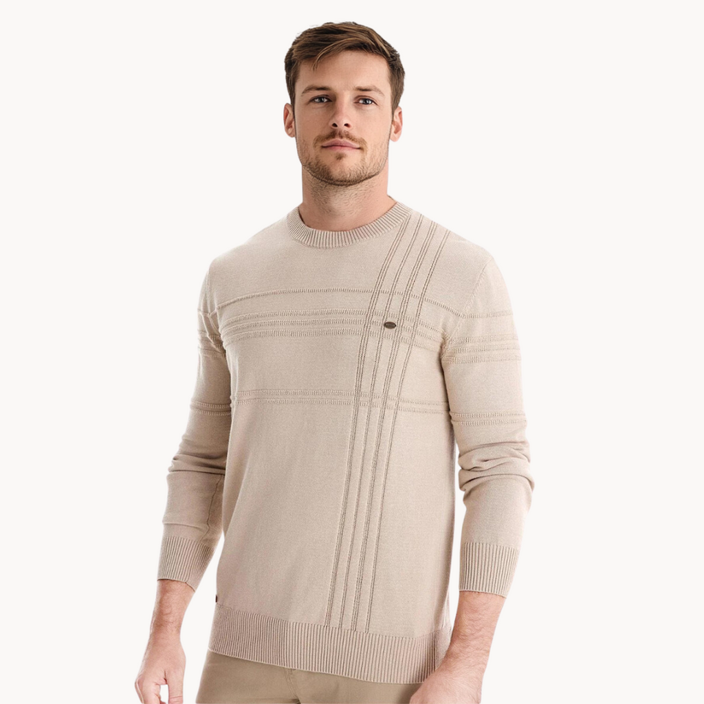 BOSSHARD | Stilvoller Herrenpullover mit Karodesign