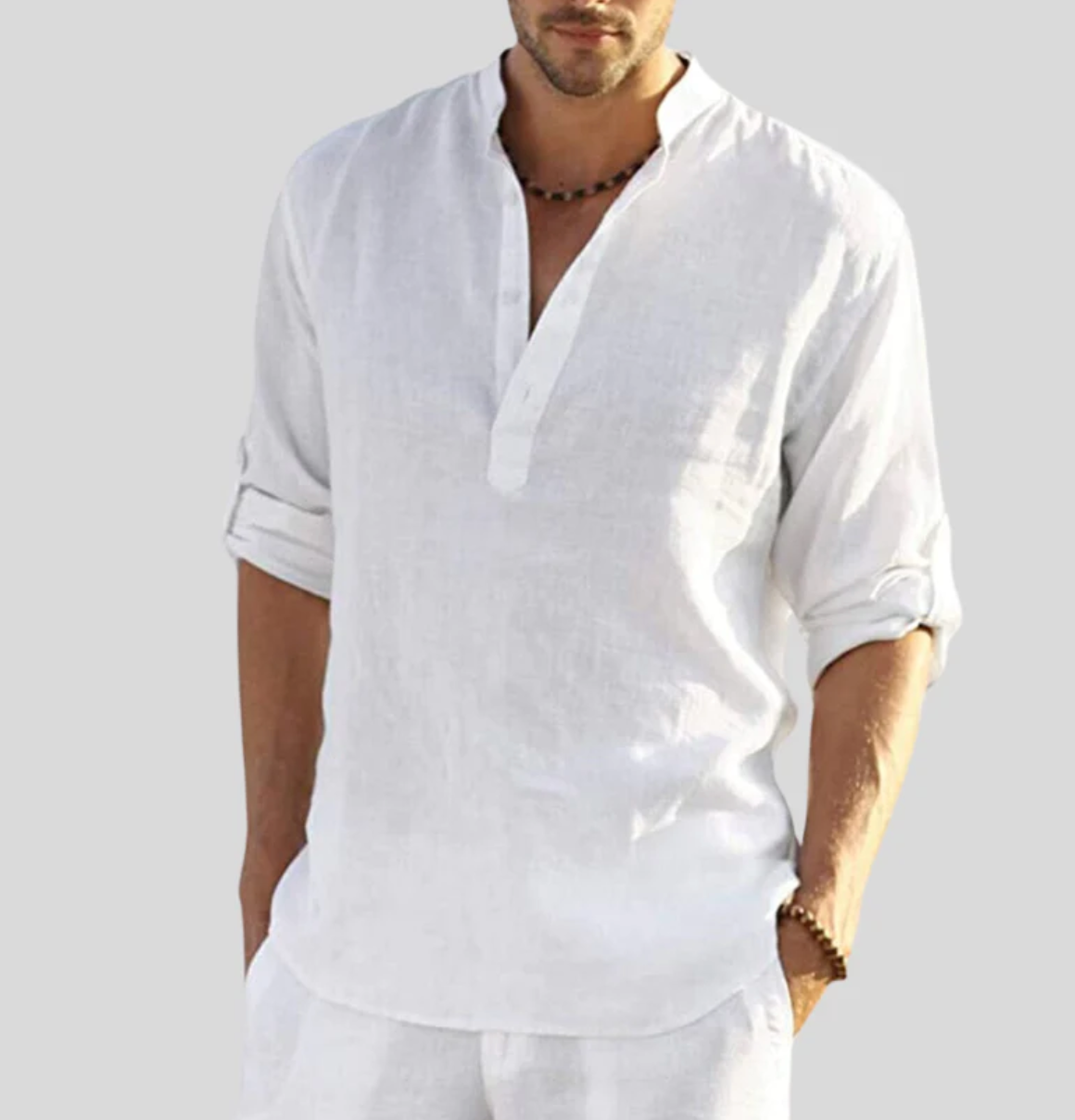 Leinenklar Herren Langarmshirt
