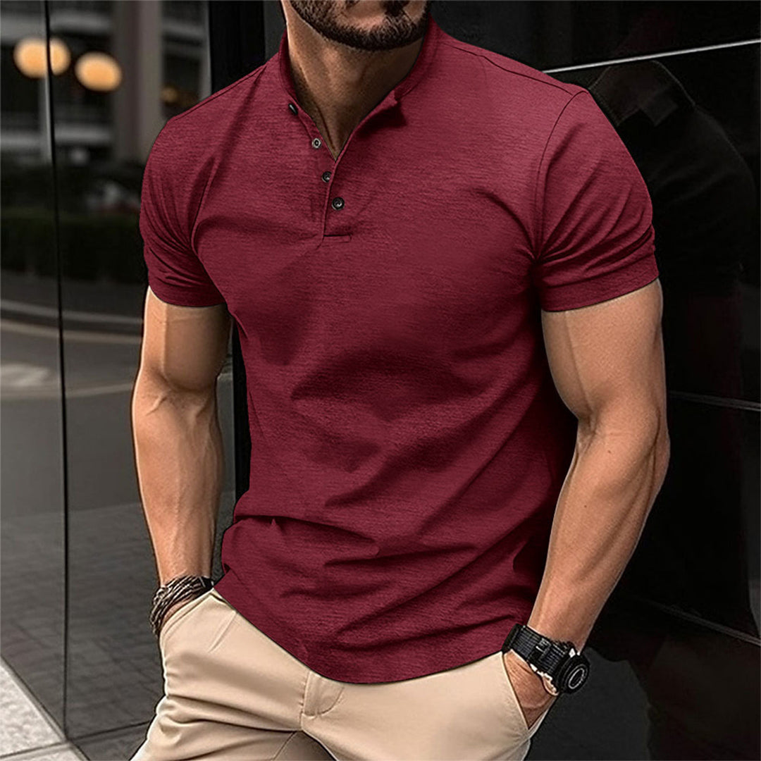 Glanzschnitt Herren Polo-Shirt