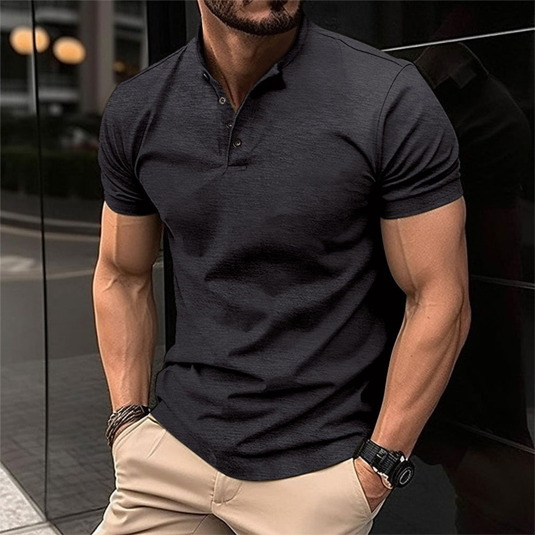 Glanzschnitt Herren Polo-Shirt