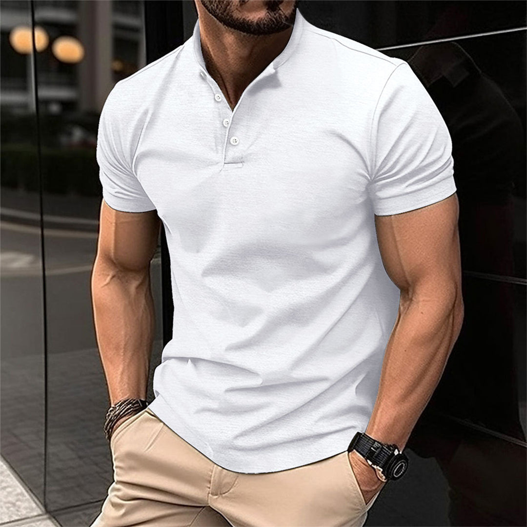 Glanzschnitt Herren Polo-Shirt