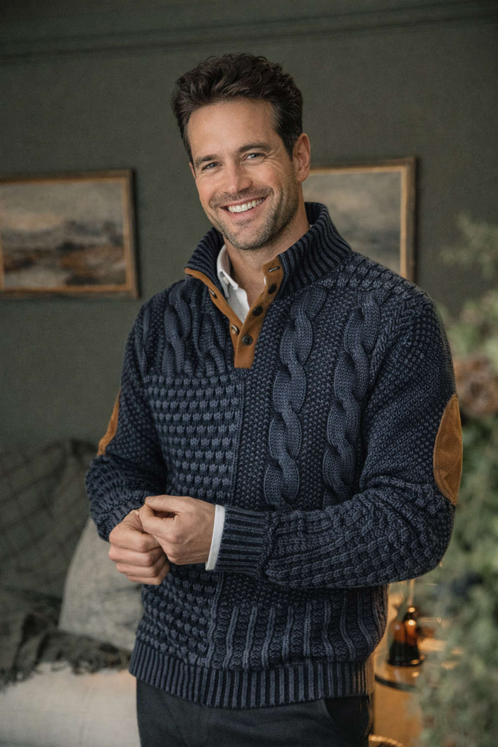 Gwydion | Patchwork-Strickpullover