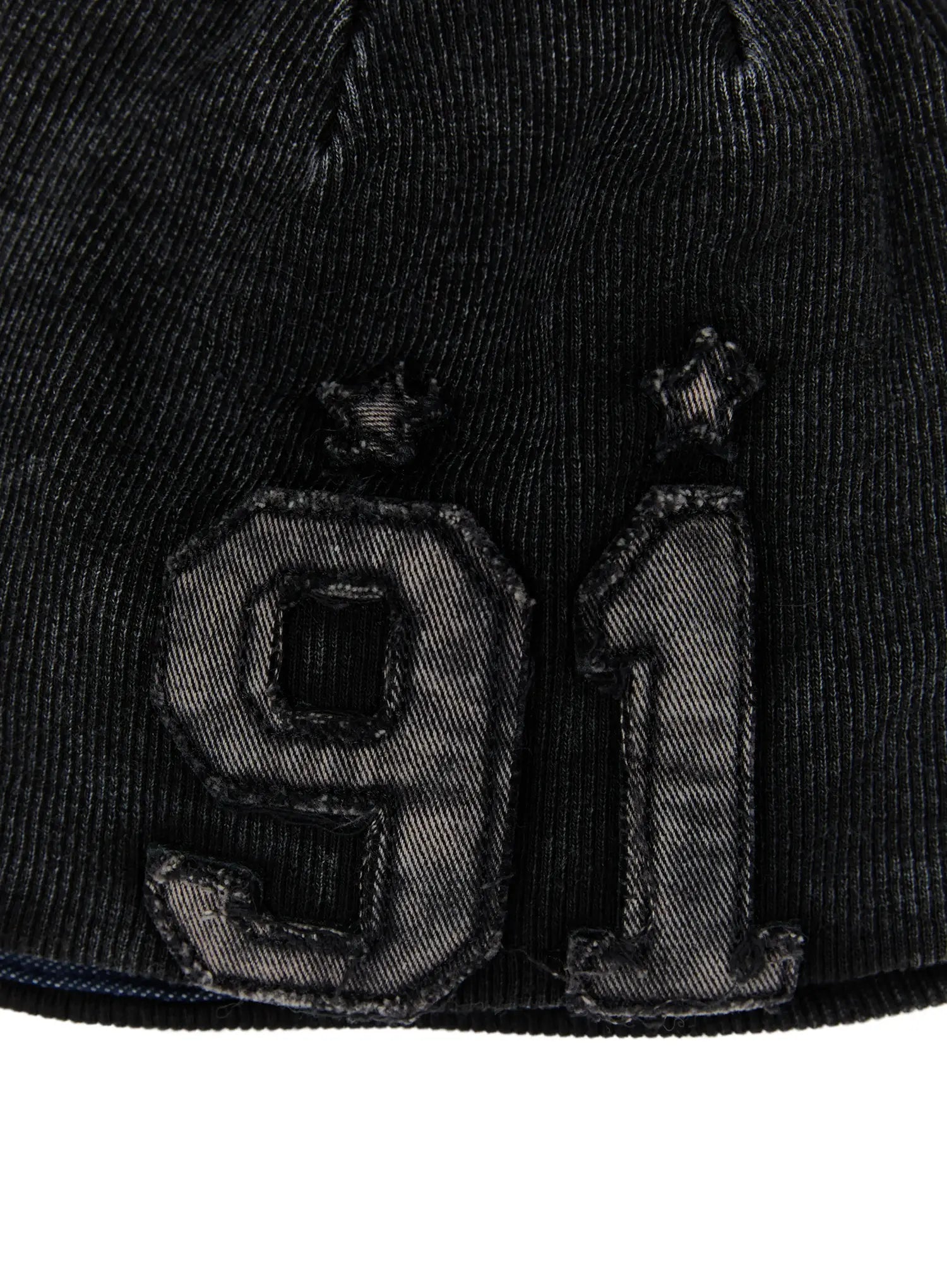 Herren gewaschene Denim Rippmütze ID511