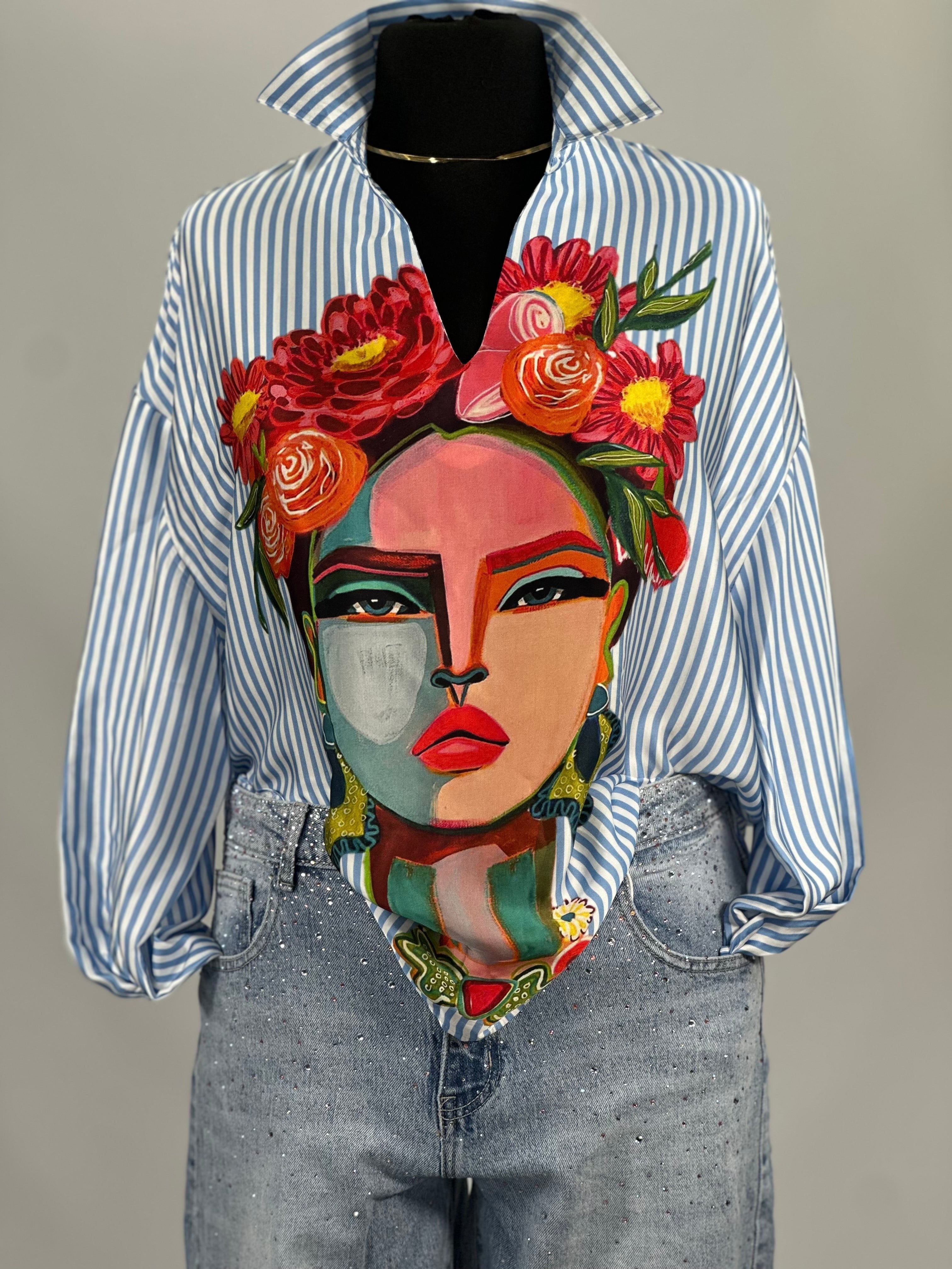 Frida | Bluse Satin glänzend