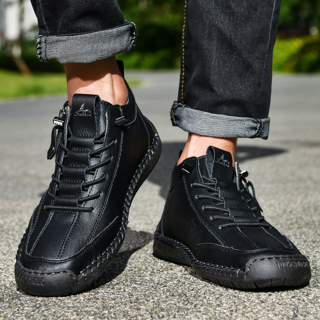 Christian | Nubukleder Schuhe mit Reißverschluss