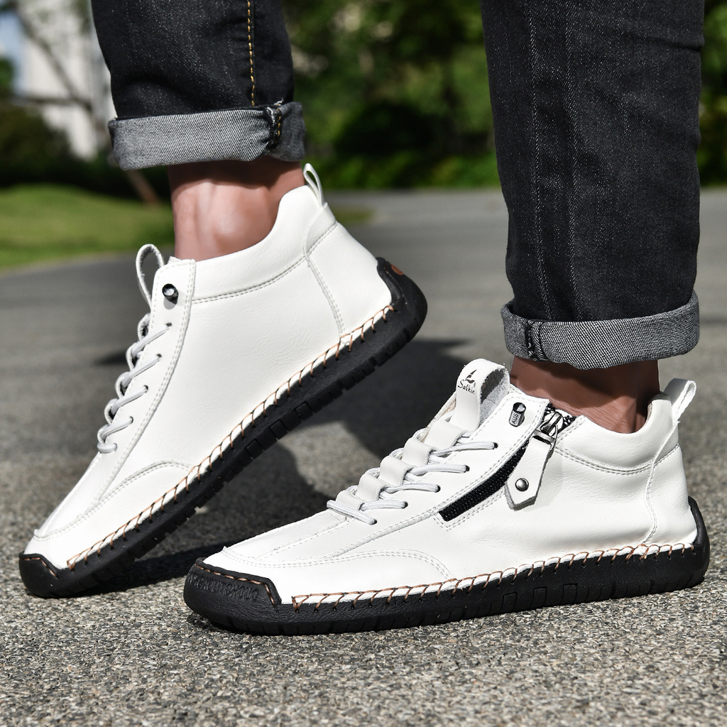 Christian | Nubukleder Schuhe mit Reißverschluss