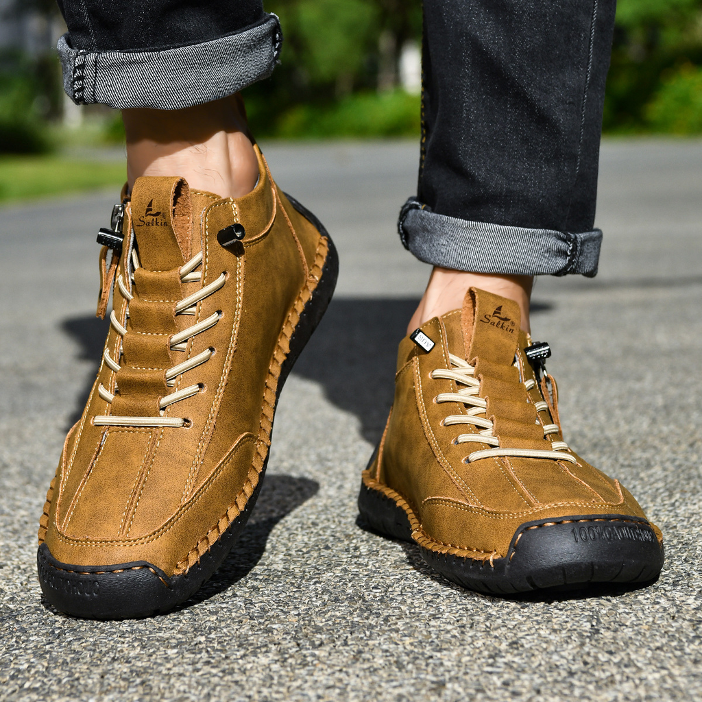 Christian | Nubukleder Schuhe mit Reißverschluss