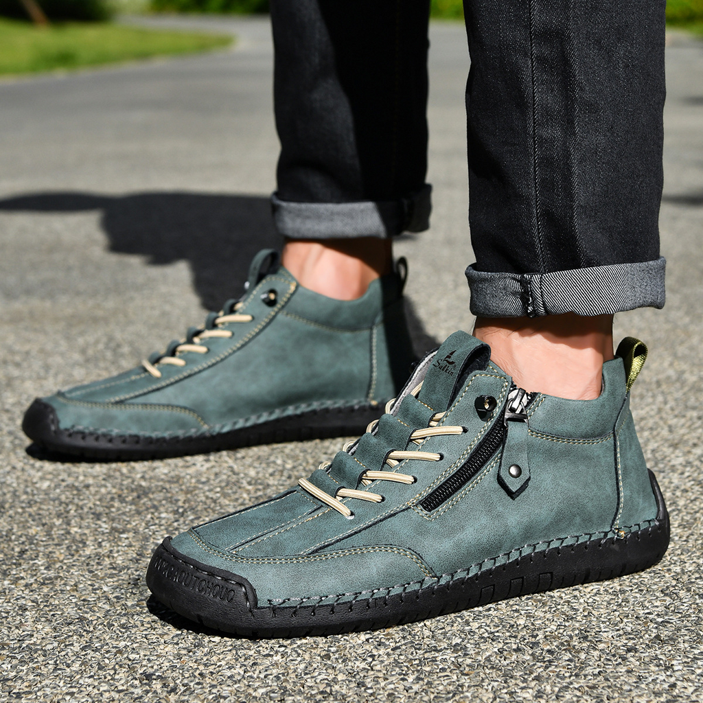 Christian | Nubukleder Schuhe mit Reißverschluss
