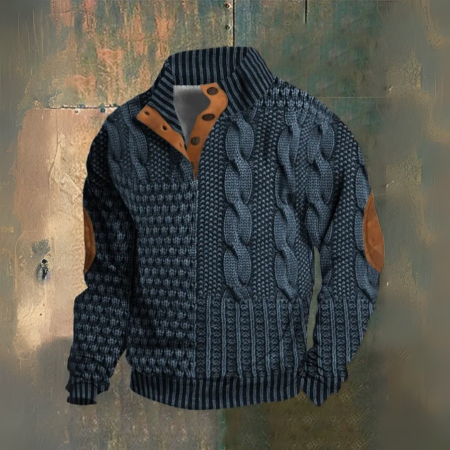 Gwydion | Patchwork-Strickpullover