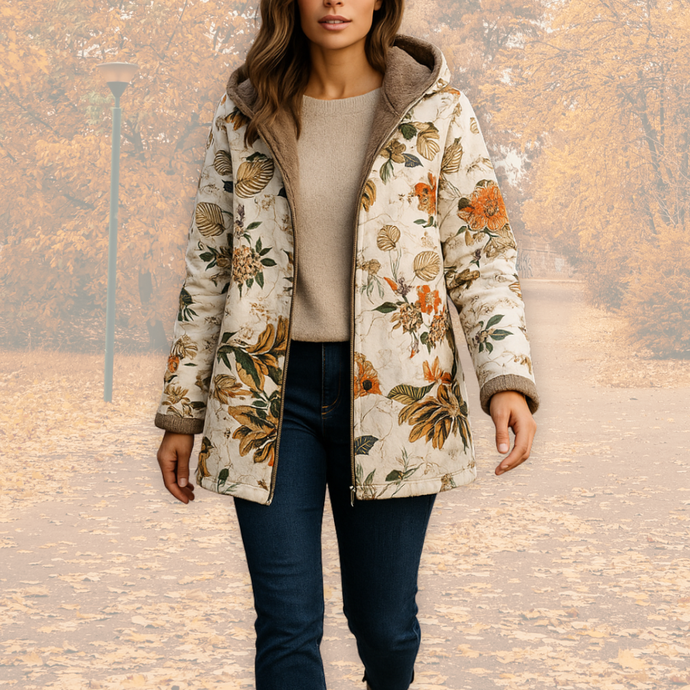 Kamelia | Warme Fleecegefütterte Winterjacke – Bequem & Wetterfest