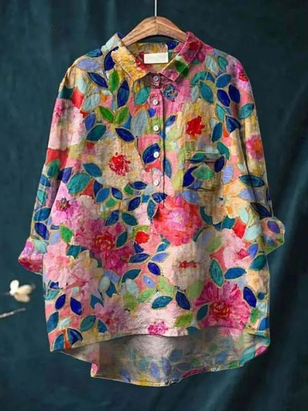 SERAPHINA I RETRO-BLUMENBLUSE