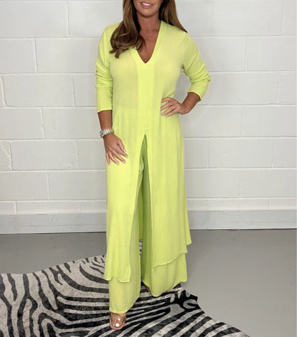 Capea | Damen Zweiteiler – Elegante Bluse und Weite Hose, Atmungsaktiv für den Sommer