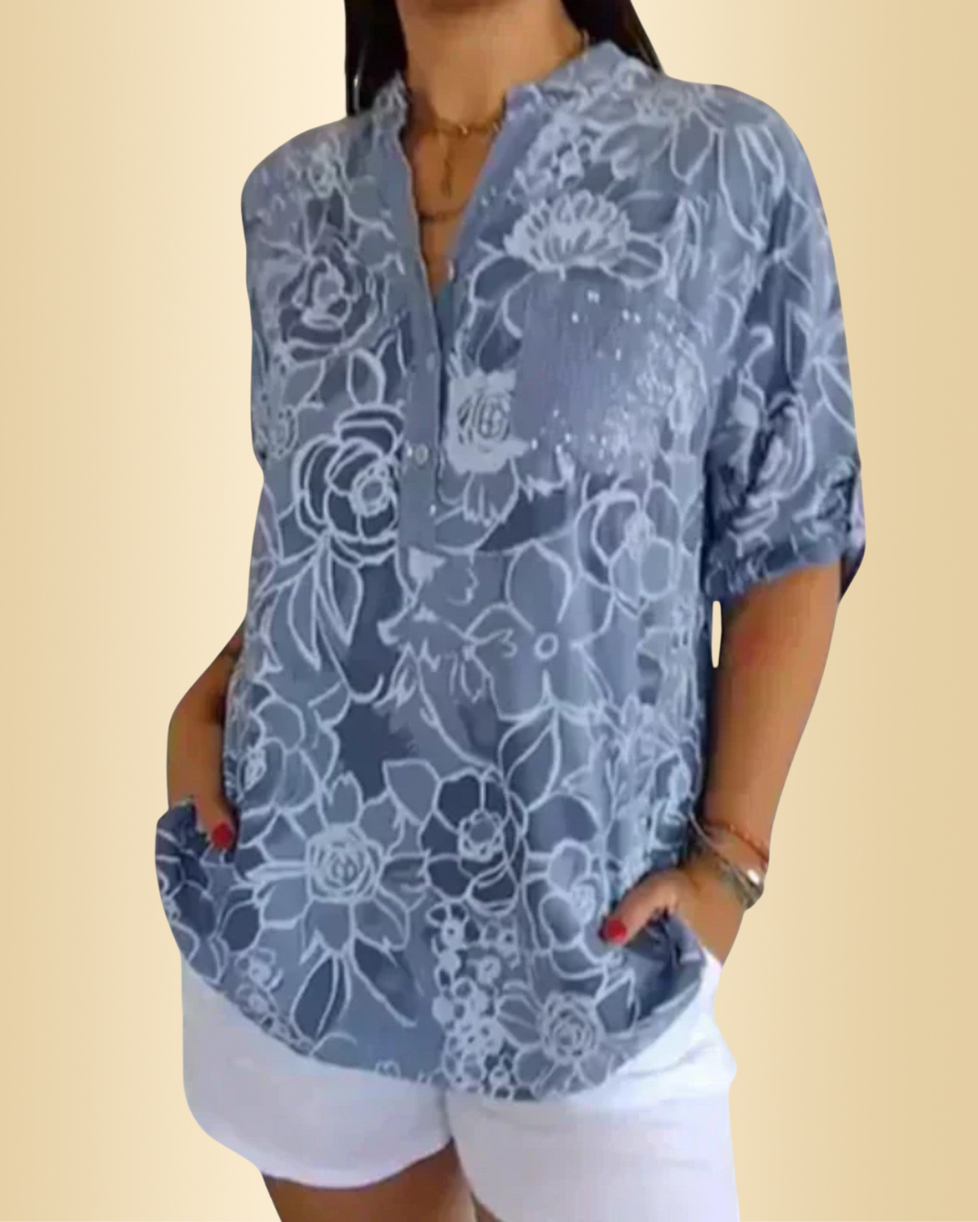 Tumascha Damen Bluse – Mit Blumenmuster, Leicht & Bequem