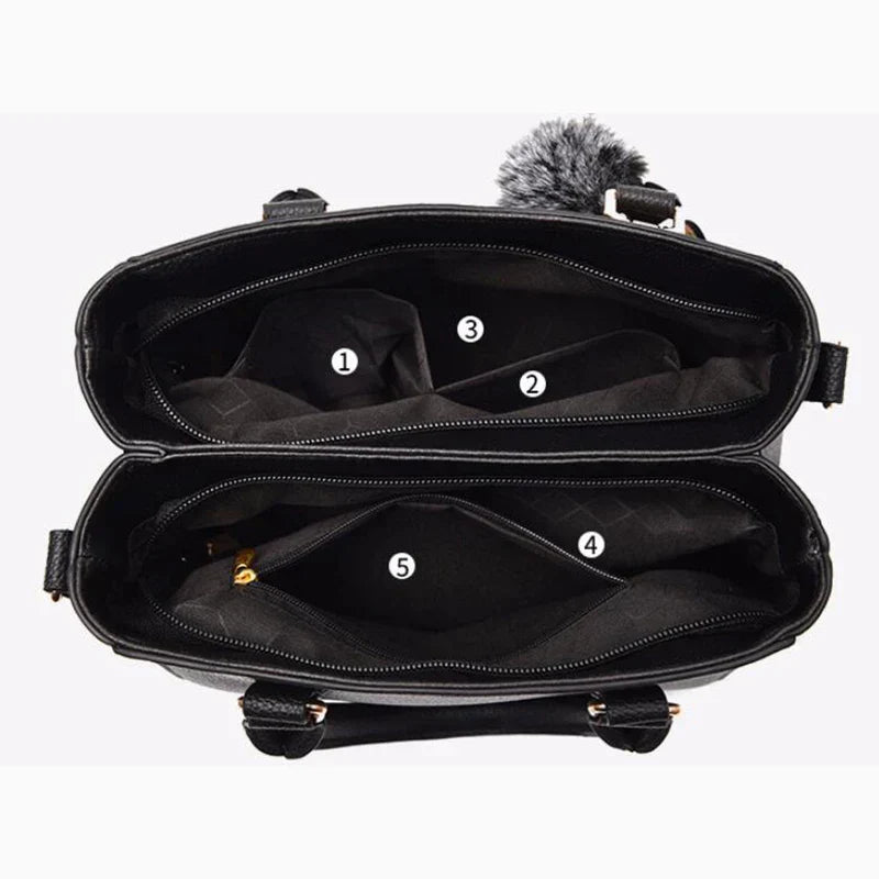 Elegante Lederhandtasche für Damen