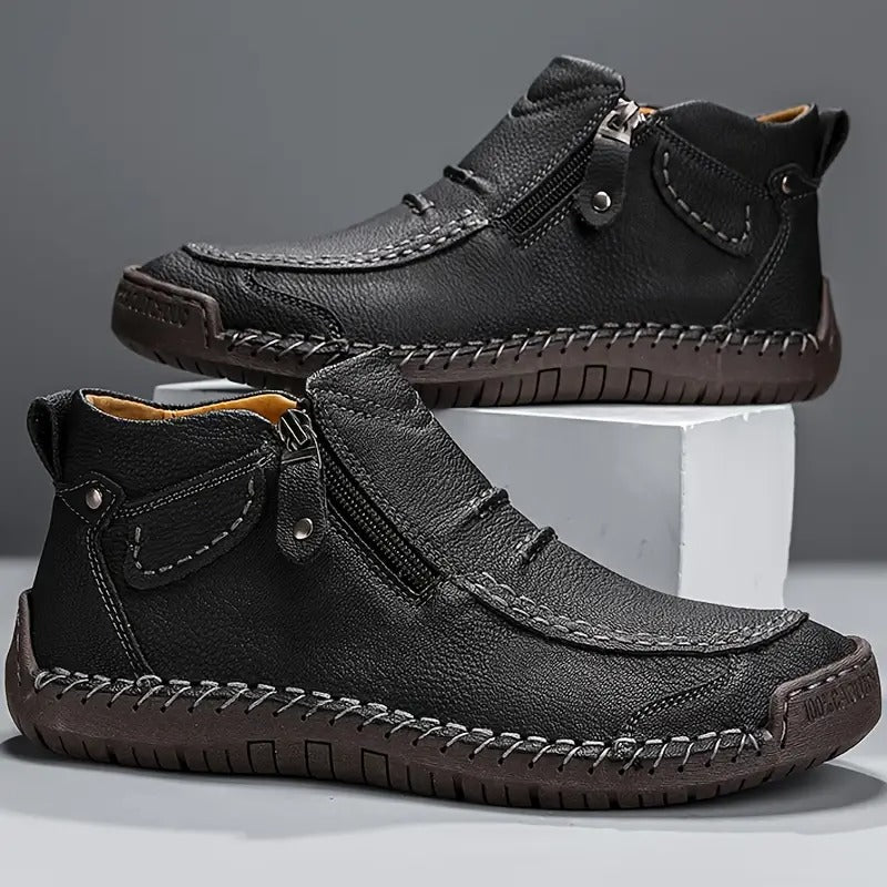 Herren Orthopädische Lederschuhe – Stabil, Bequem & Alltagstauglich