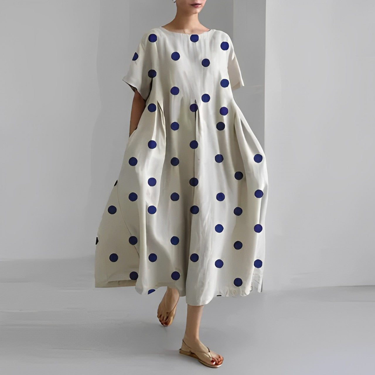 Isadora | Boho-Kleid Leichtes Blumenmuster, Fließendes Design