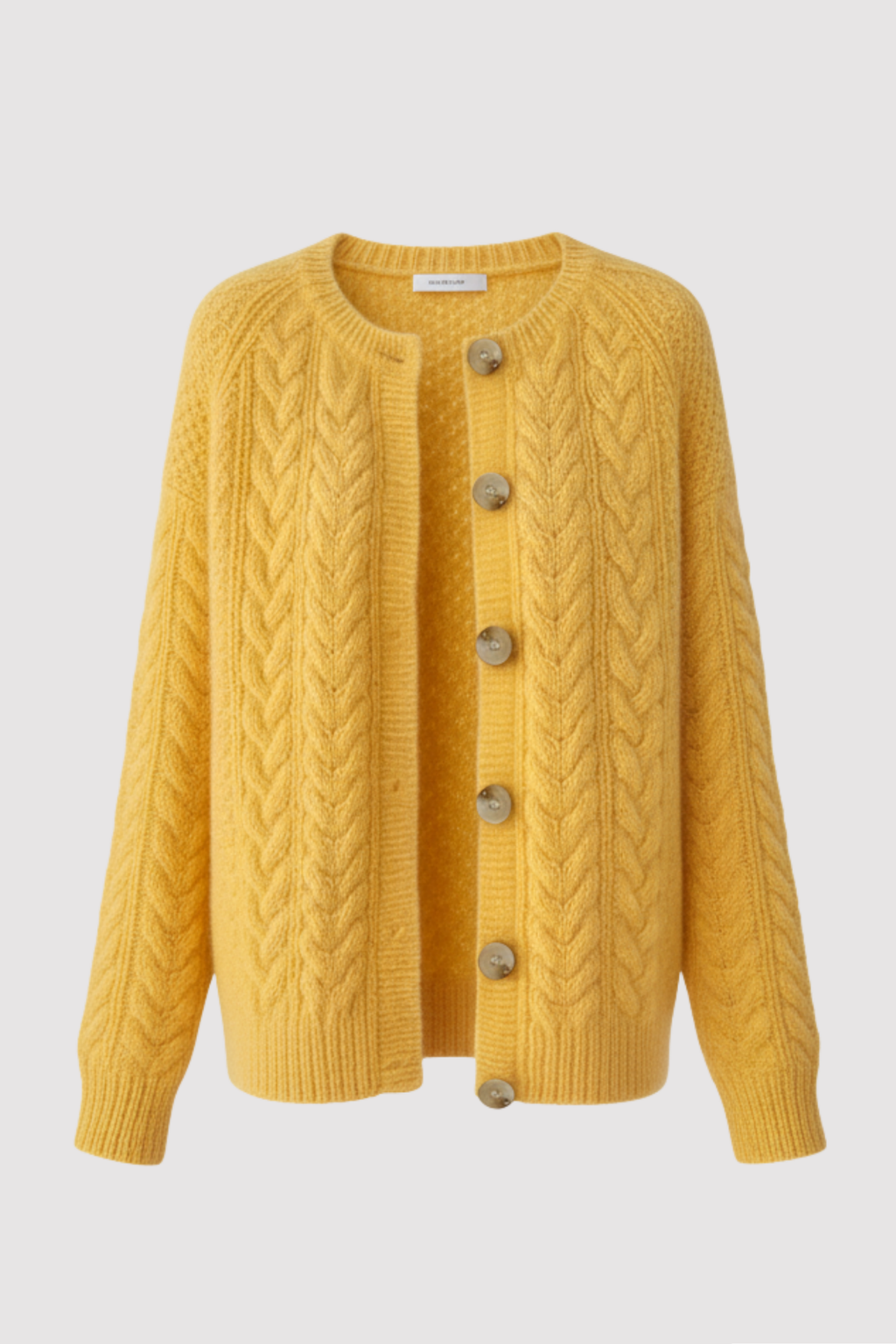 Dwina™ Strickjacke mit Knöpfen und Zopfmuster