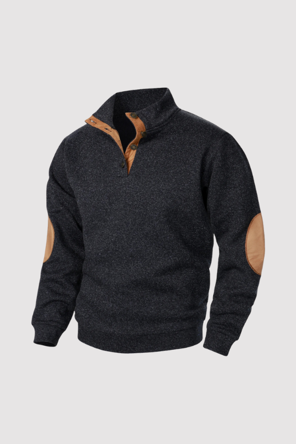 René | Strickpullover mit Wildleder-Details
