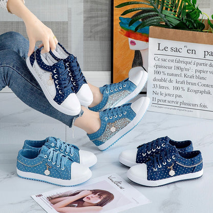 Kristin | Damen Denim-Mesh-Sneaker – Bequeme und atmungsaktive Alltagsschuhe