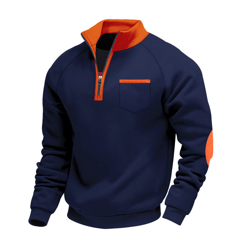 Lovas | Herrenpullover mit halbem Reißverschluss