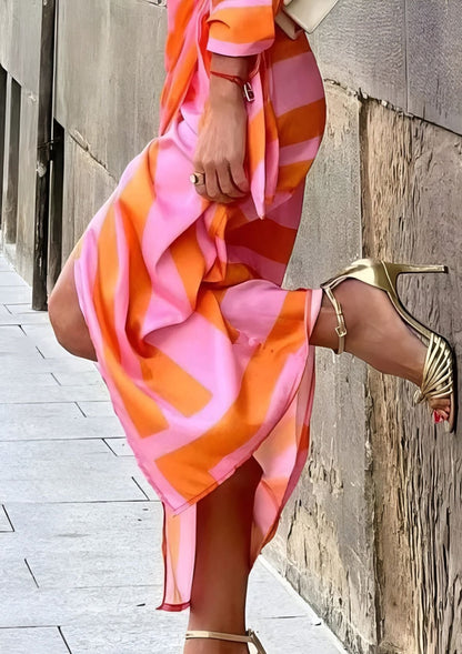 Amalia | Wickelkleid Verspielter Print, Elegante Passform für Sommer und Hochzeit