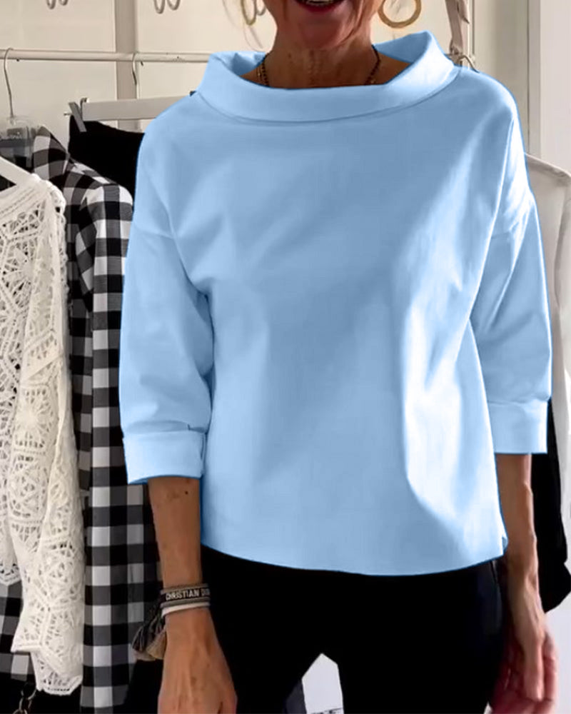 WIEBKE I BEQUEME 3/4-ÄRMEL-BLUSE
