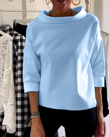 WIEBKE I BEQUEME 3/4-ÄRMEL-BLUSE