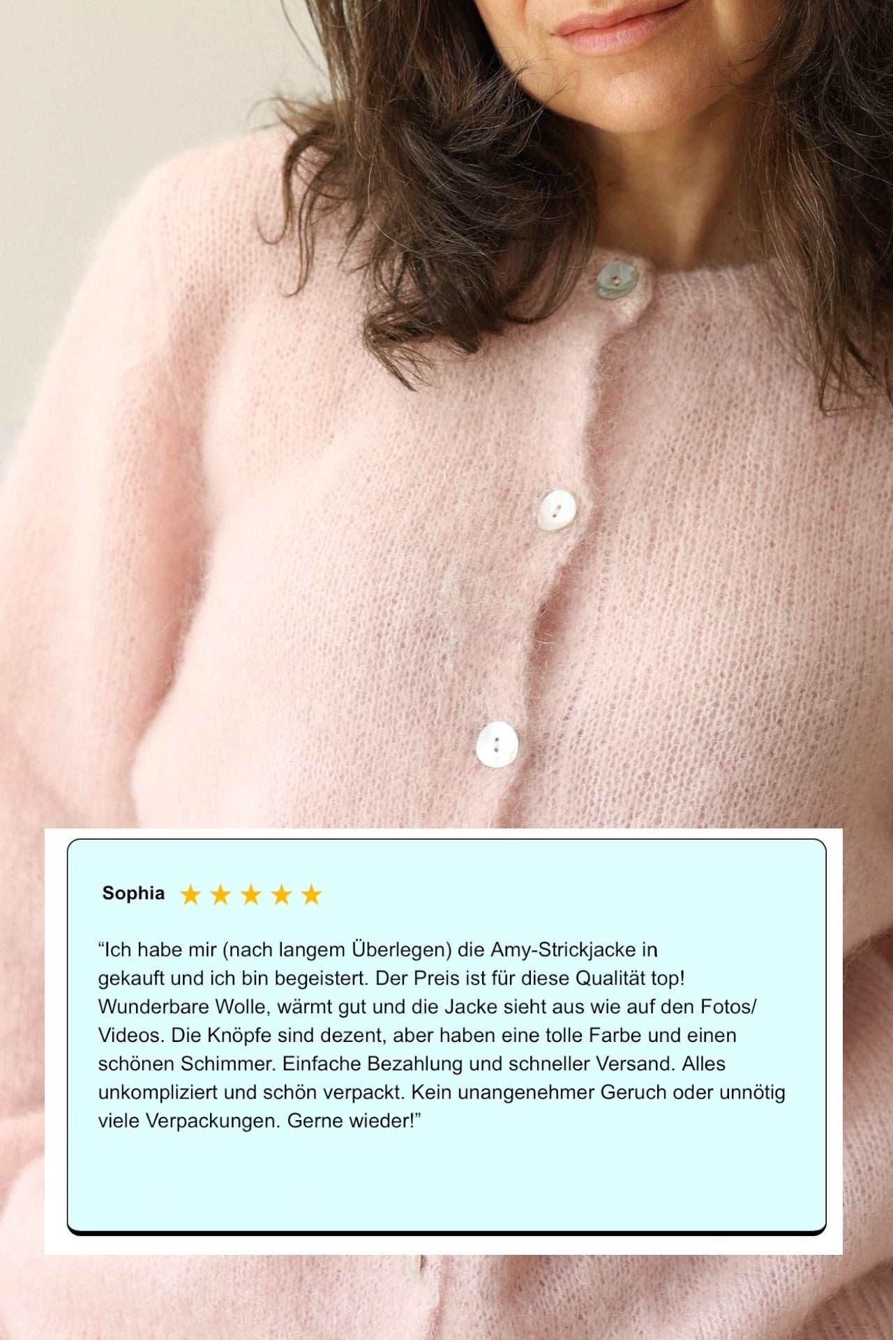 Amy | Mohairstrickjacke