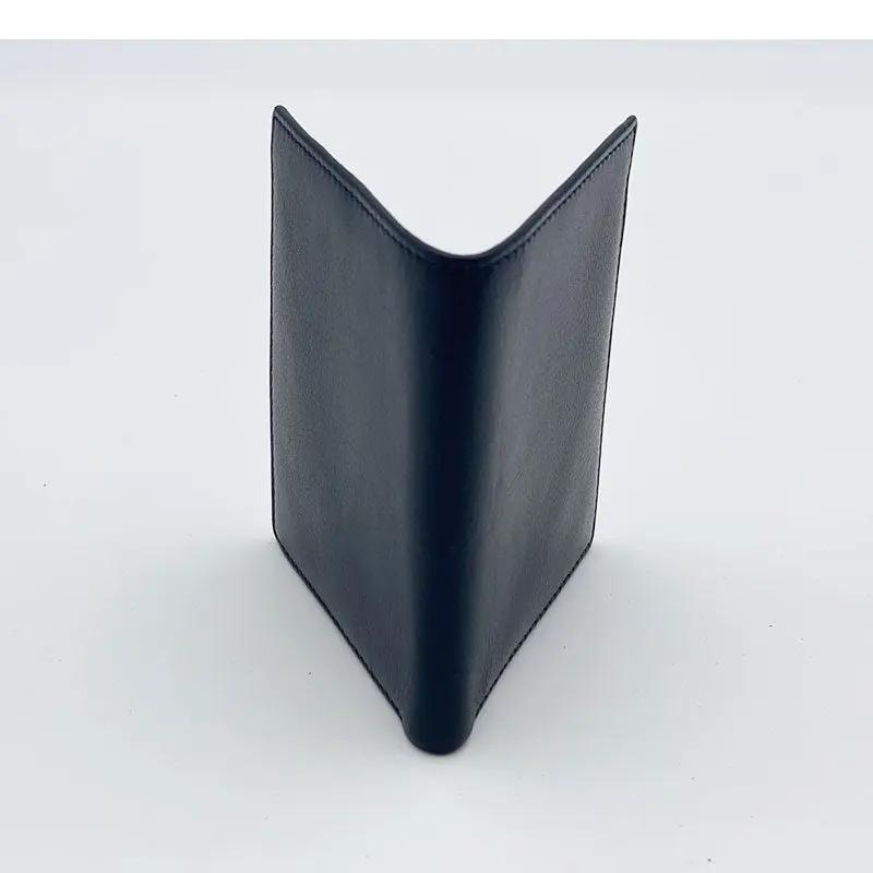 Kleine Vertikale Geldbörse Nappa Blau 8103