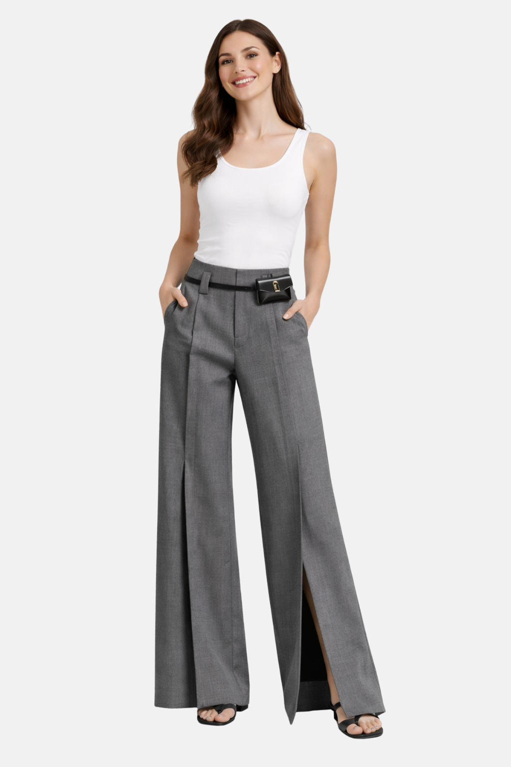 Hochtaillierte Hose