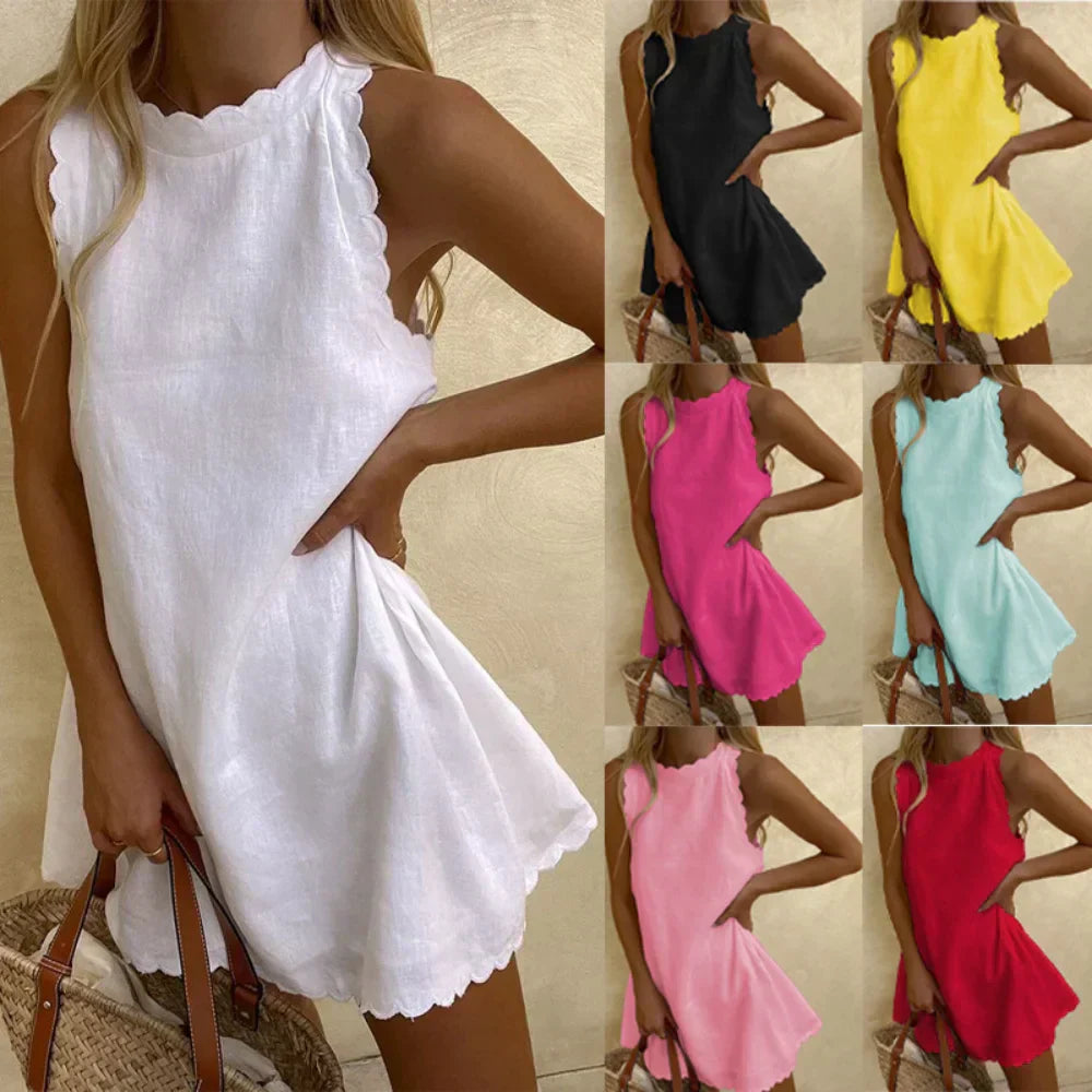 Mia | Lässiges Vintage Elegantes Kleid